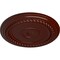 Ekena Millwork Alexandria Rope Ceiling Medallion (Canopies up to 4 5/8"), 19 5/8"OD x 1 1/2"P, Brushed Mahogany CM18ALBMF - alternate 2